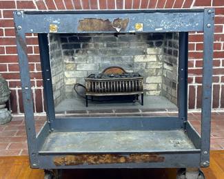 Vintage retro indusctrial bar cart