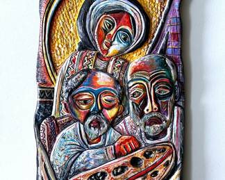 Original Art by acclaimed Ethiopian artist Abebe Zelelew
