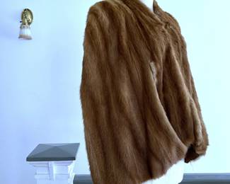 Vintage mink fur wrap from Neiman Marcus