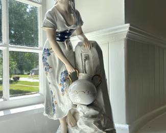 Large Porcelain Figurine by Royal Dux made after WWII