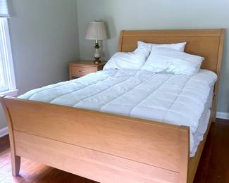 Vintage full size bed with matching nightstand by BARONET of Canada