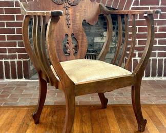 Antique Edwardian era parlor chair