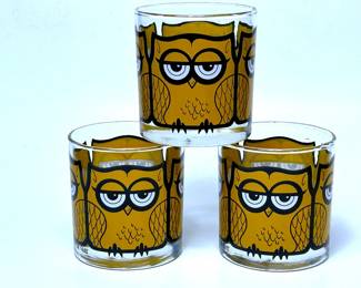 Vintage Old Fashions with Owl decorations by M. Petti