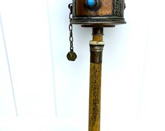 Vintage Tibetan Prayer Wheel Spinner