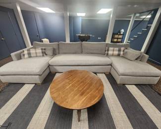 Double chaise sectional
