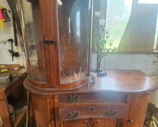 Antique secretary (all shelves and mirror available)