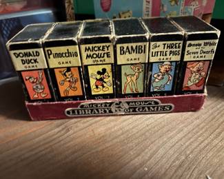  1946 Russell Manufacturing Co. Disney Mickey Mouse Library of Games Boxed Card Set