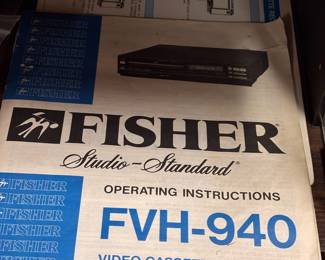 Fisher FVH-940 Video Cassette Recorder