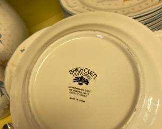 Brick Oven Stoneware "Aunt Rhody Goose" Dinnerware Set
