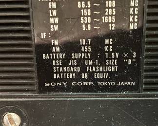 Sony 7F-74L Car Radio