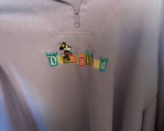 Disney Parks Minnie Mouse Purple Quarter-Zip Pullover Sweatshirt – Size Large