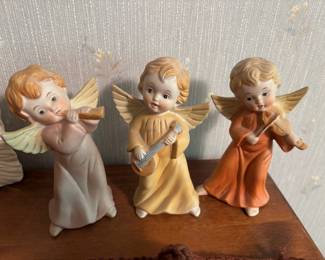 Set of 3 Homco Musical Angels