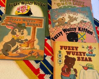 1940s Fuzzy Wuzzy Series Children's Books Published by Whitman Publishing