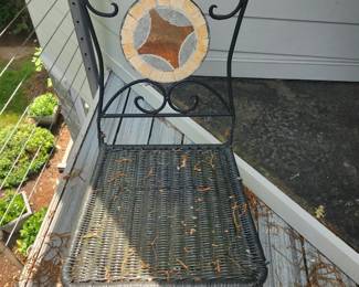 Qty 2 patio chairs