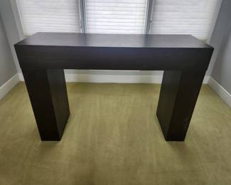 Ebony finish console table