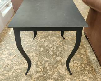 Metal end table