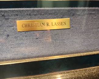 Christian R. Lassen art peice "Gentle Embrace" signed, numbered and framed