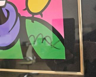 Disney "Goofy" Serigraph by Peter Max signed and stamped
