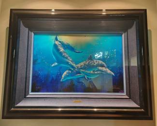 Christian R. Lassen art peice "Gentle Embrace" signed, numbered and framed