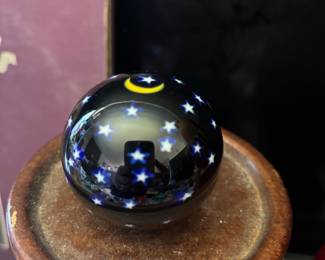 David P Salazar Moon & Star Paperweight