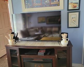 Fireplace TV stand
