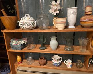 pitchers, vases, botanic garden covered casseroles
