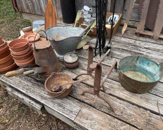 used flowerpots & metalware