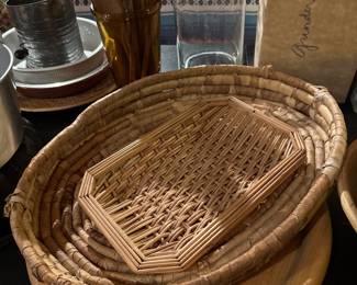 baskets, trays, kitchen ware