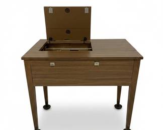 Vintage MCM Sewing Machine Table/Cabinet