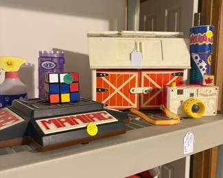Vintage Fisher Price Play Family Farm Barn