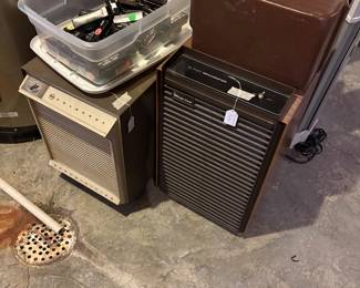 Two dehumidifiers and a heater