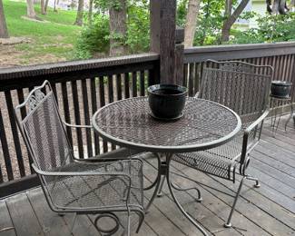 Bistro Iron Table and 2 Chairs
