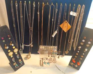 Sterling necklaces and earrings