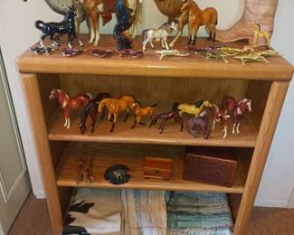 Vintage plastic horses