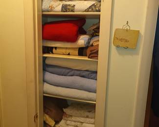 The worlds tiniest linen closet. Unlike a tardis, it is NOT bigger on the inside
