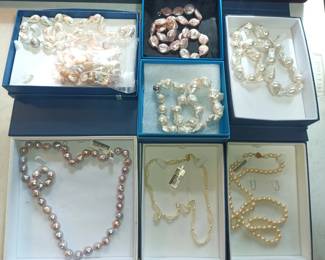 Pearls. Some cultured, some not so cultured.