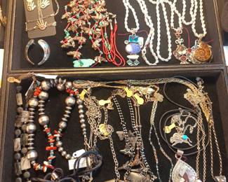 Silver necklaces and bangles