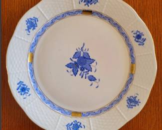 Herend Chinese Bouquet Blue Flowers Set