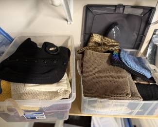 Lots of project purses ready for completion