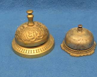 Lot 407. Two antique desk bells