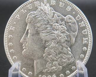 Lot 30. 1896 P Morgan silver dollar