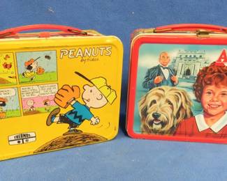 Lot 205. Two lunch boxes, Peanuts and Annie
