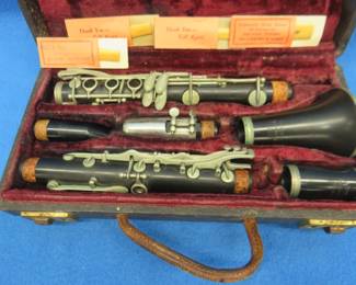 Lot 406. Lyons Monarch clarinet in a case