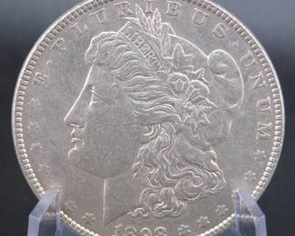 Lot 498. 1898 P Morgan Silver dollar