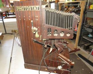 Lot 165. Large antique Photostat camera. Bring help to load. Shipping not available on this item.