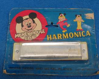 Lot 82. NOS Mickey Mouse Club diatonic harmonica.