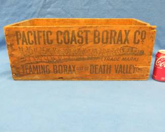 Lot 428. 20 Mule Team Borax wooden shipping box