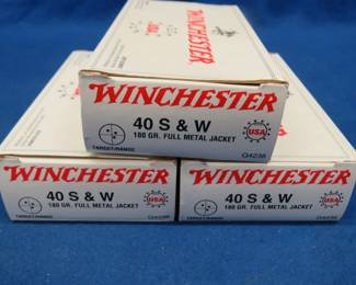 Lot 226. 150 Winchester 40 S&W rounds