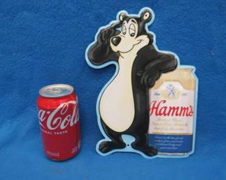 Lot 474. Hamm's metal sign
