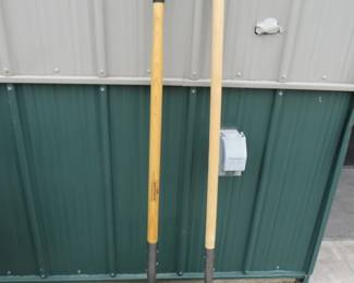 Lot 181. Pair of unused round-point shovels